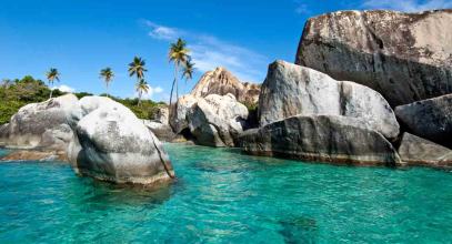 Virgin Gorda beaches and lobste